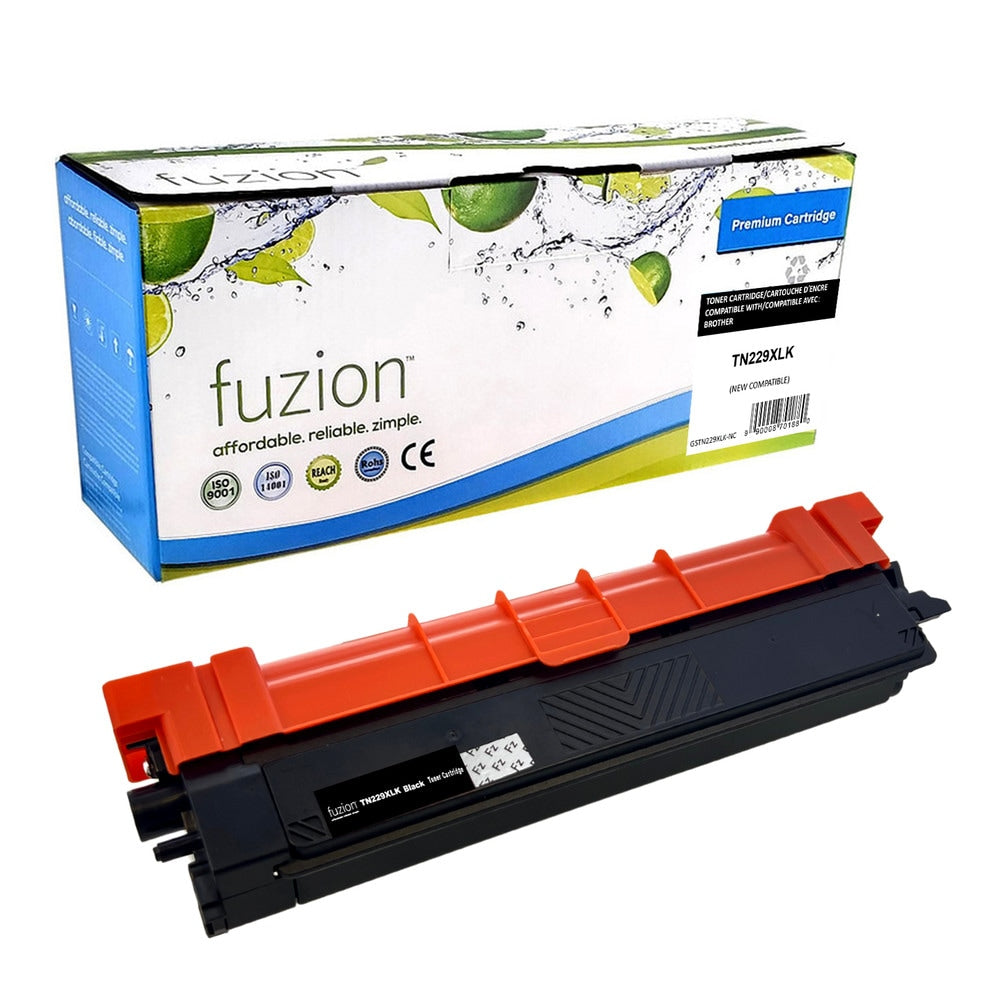 Brother Compatible TN229XL Black Toner Cartridge Fuzion Brand