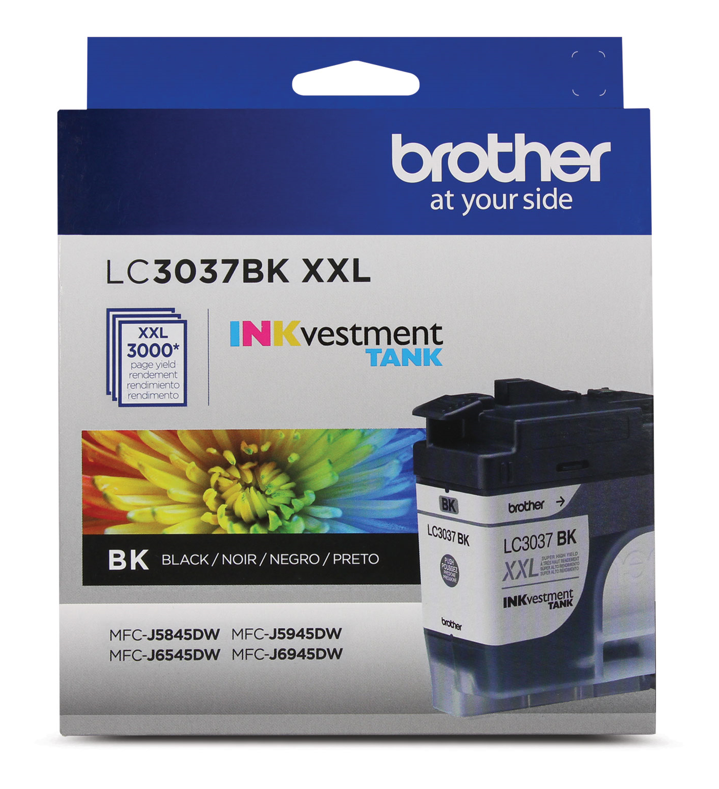 Brother LC3037BKS Genuine Super High-Yield Black INKvestment Tank Ink Cartridge Brother