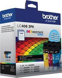 Brother Genuine LC4063PKS Standard-Yield Colour Ink Cartridge 3-Pack Brother