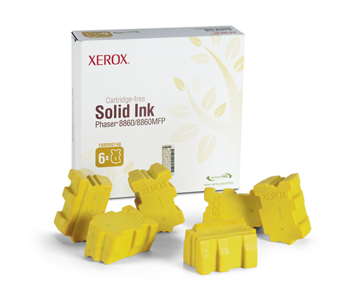 108R00748 Genuine Xerox Solid Ink Yellow, Phaser 8860/8860MFP (6 Sticks) Xerox