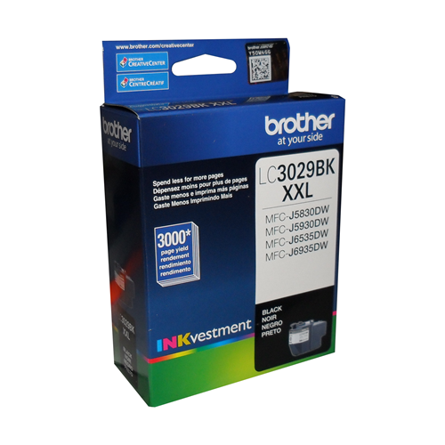 Brother LC3029BKS Black INKvestment Tank Ink Cartridge, Super High Yield Brother