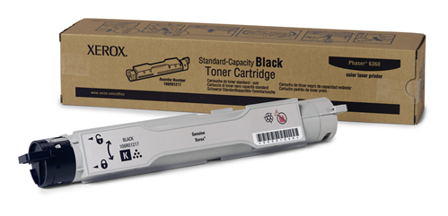 106R01217 Black Standard Capacity Toner Cartridge, Phaser 6360 Xerox