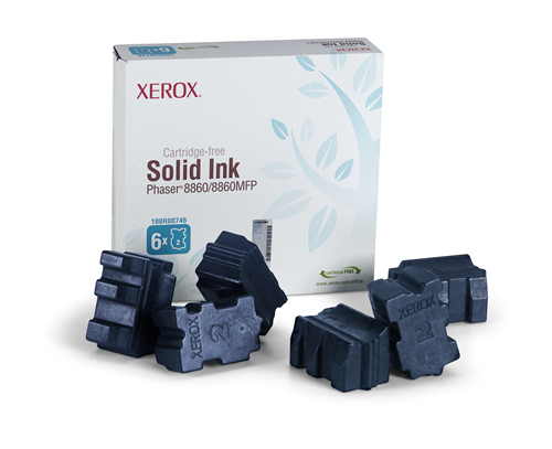 108R00746 Genuine Xerox Solid Ink Cyan, Phaser 8860/8860MFP (6 Sticks) Xerox