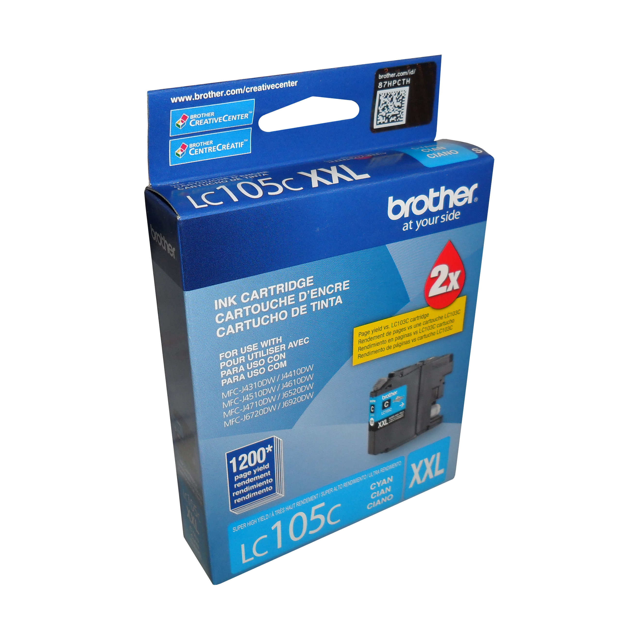 Brother LC105CS Innobella  Cyan Ink Cartridge, Super High Yield (XXL Series) Brother