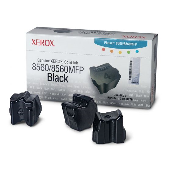 108R00726 Genuine Xerox Solid Ink Black, Phaser 8560/8560MFP (3 Sticks) Xerox