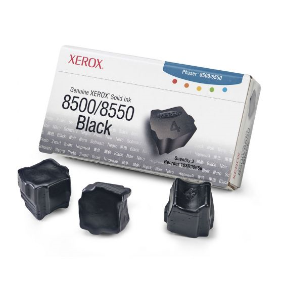 108R00668 Genuine Xerox Solid Ink 8500/8550 Black (3 Sticks) Xerox