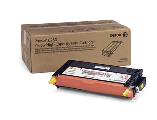 106R01394 Yellow High Capcity Print Cartridge, Phaser 6280 Xerox