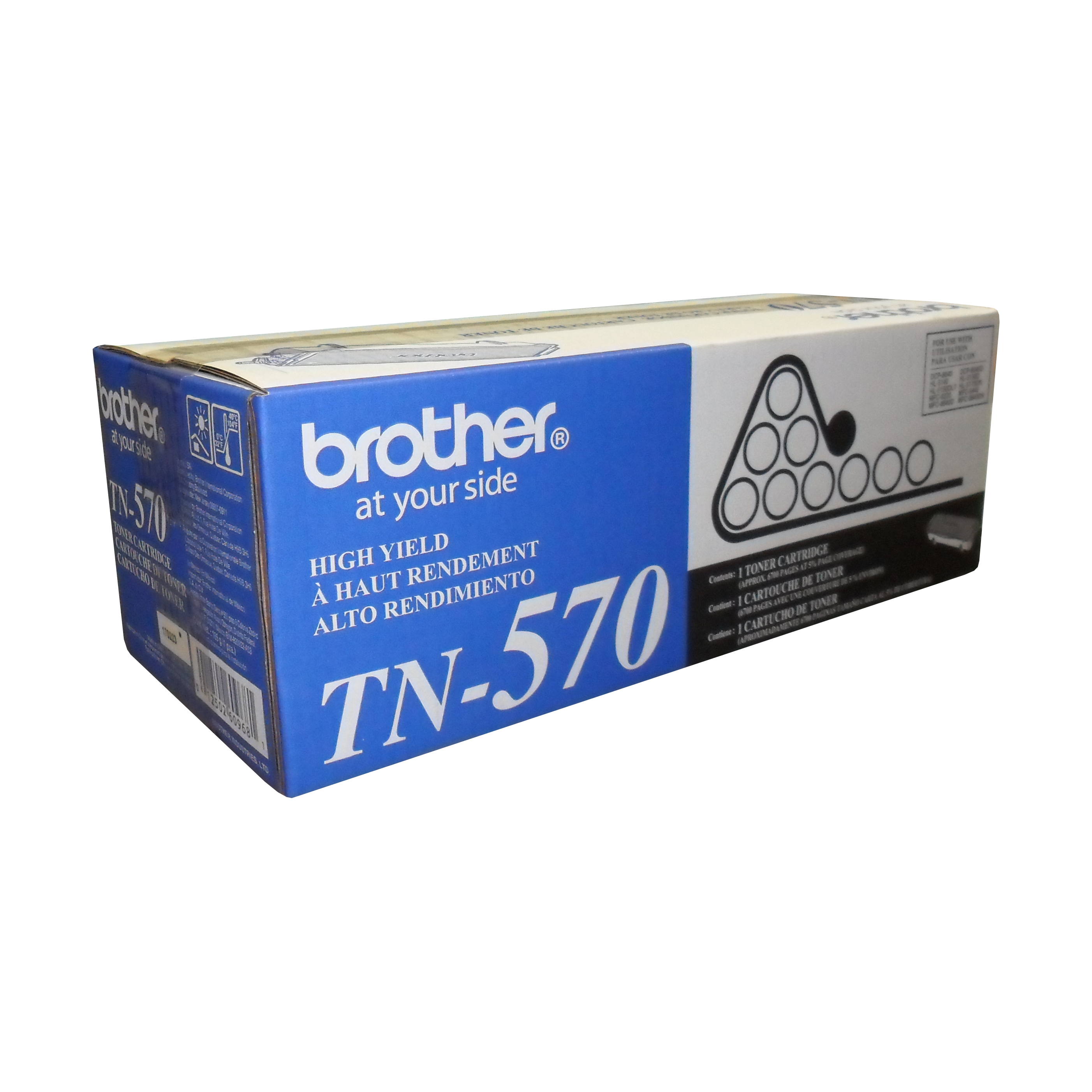 Brother TN570 Black Toner Cartridge, High Yield Brother