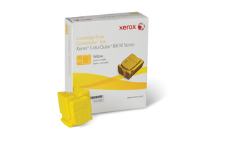 108R00952 Xerox Colorqube Ink Yellow, Colorqube 8870 (6 Sticks), North America For 8880 Colorqube Xerox