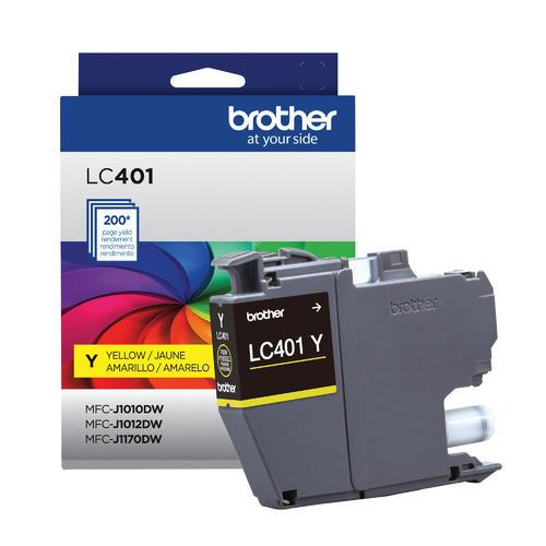 Brother Genuine LC401YS Standard-Yield Yellow Ink Cartridge Brother