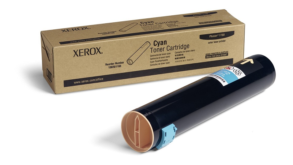 106R01160 Cyan Toner Cartridge, Phaser 7760 Xerox