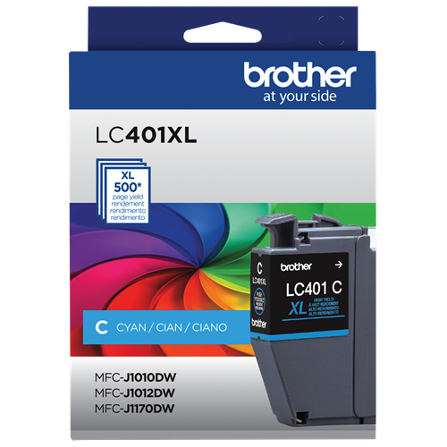 Brother Genuine LC401XLCS High-Yield Cyan Ink Cartridge Brother