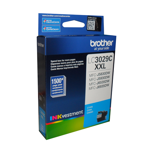 Brother LC3029CS Cyan INKvestment Tank Ink Cartridge, Super High Yield Brother