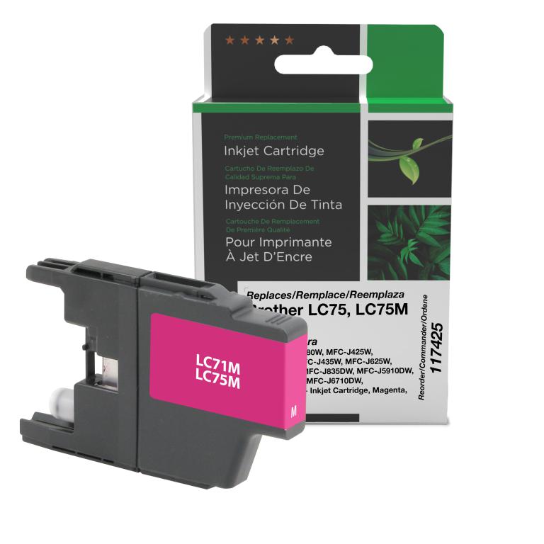 High Yield Magenta Ink Cartridge for Brother LC71/LC75