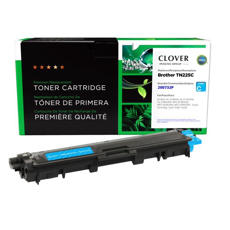 High Yield Cyan Toner Cartridge for Brother TN225