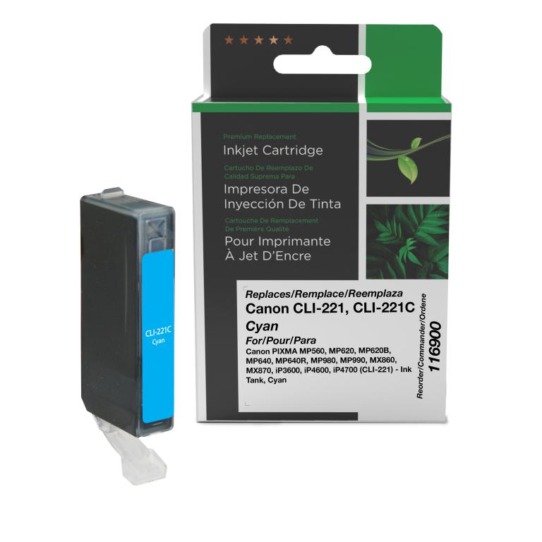 Cyan Ink Cartridge for Canon CLI-221 (2947B001)