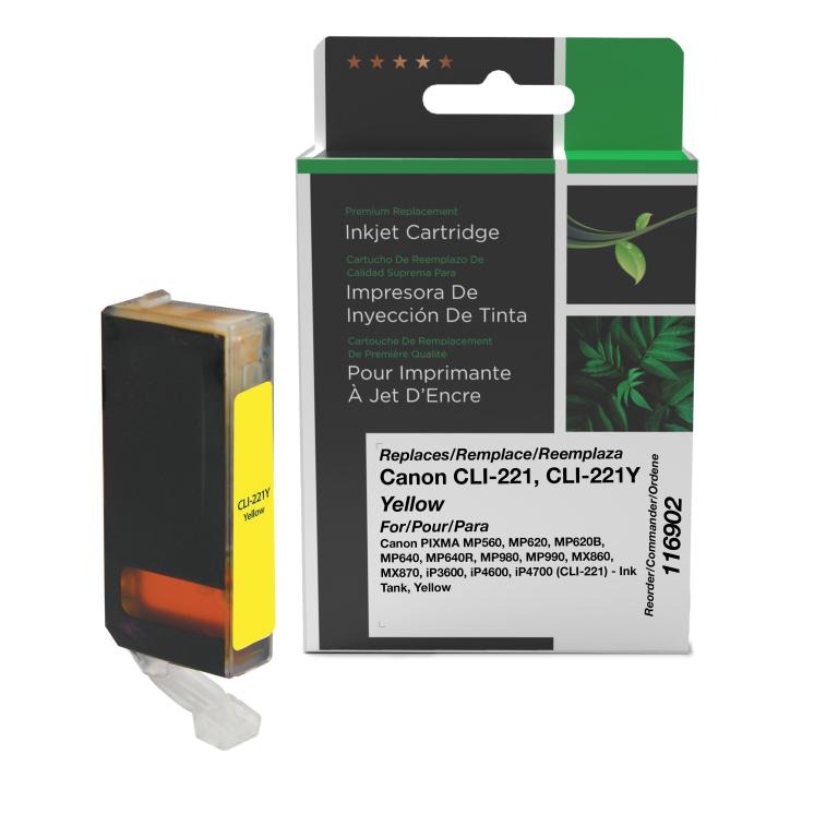 Yellow Ink Cartridge for Canon CLI-221 (2949B001)