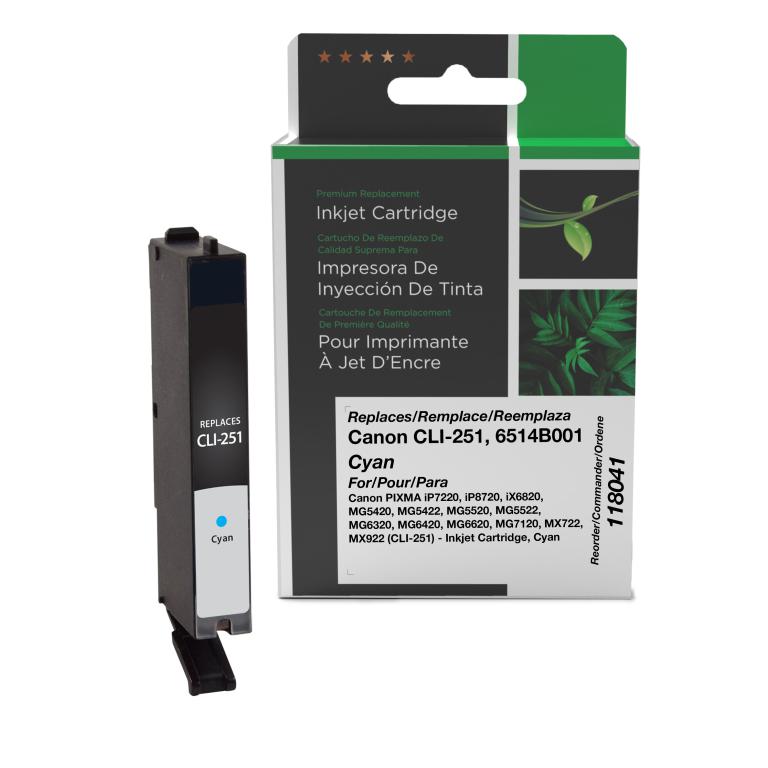 Cyan Ink Cartridge for Canon CLI-251 (6514B001)