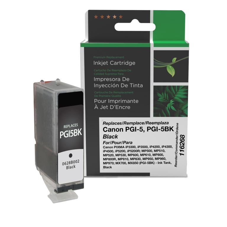 Black Ink Cartridge for Canon PGI-5 (0628B002)