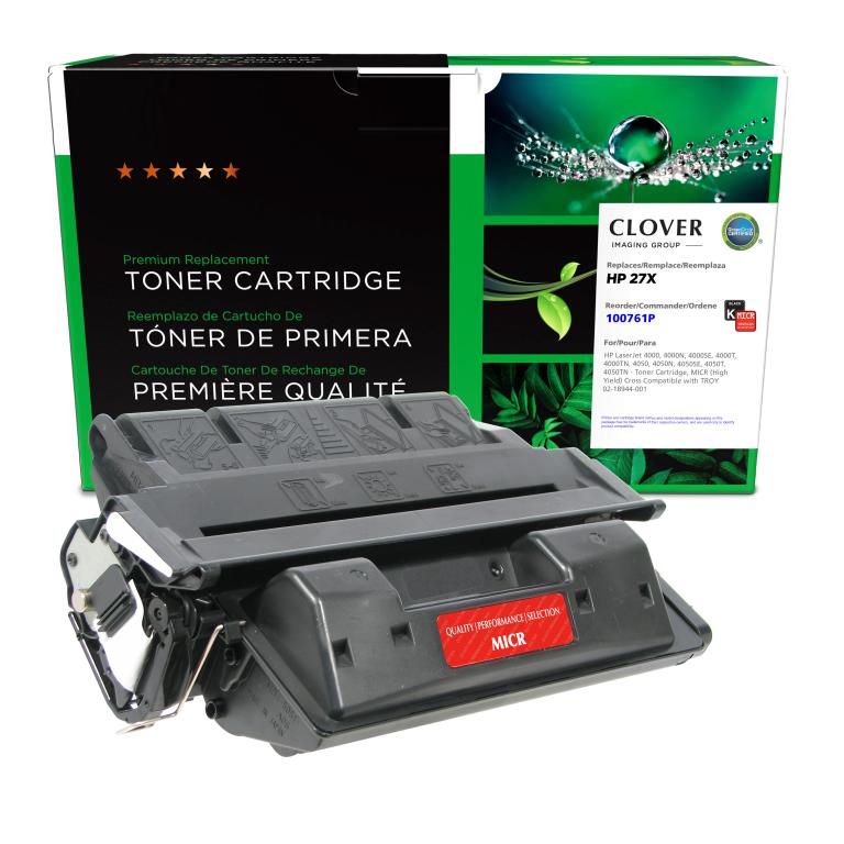 High Yield MICR Toner Cartridge for HP C4127X (HP 27X), TROY 02-18944-001