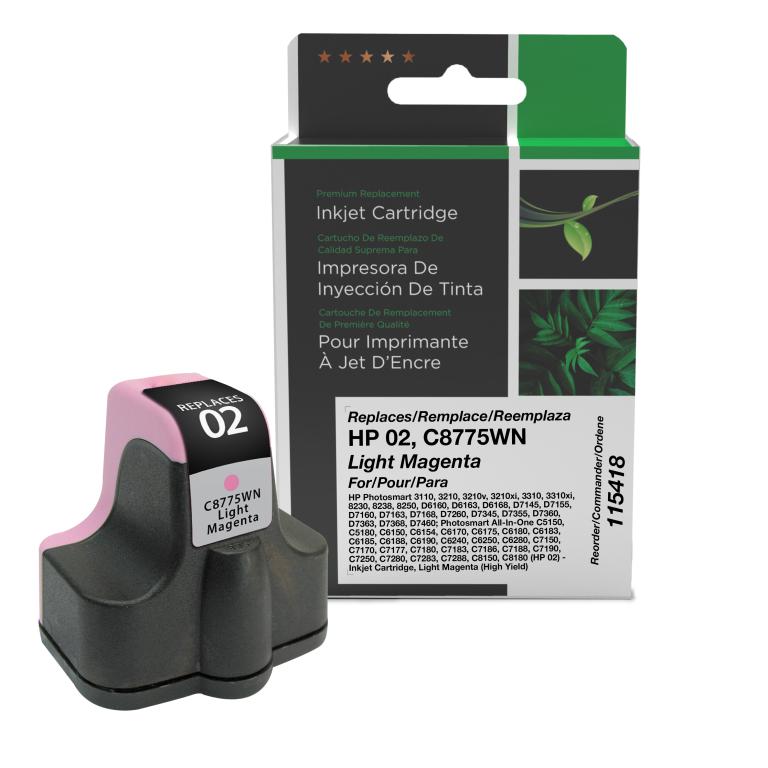 High Yield Light Magenta Ink Cartridge for HP 02 (C8775WN)