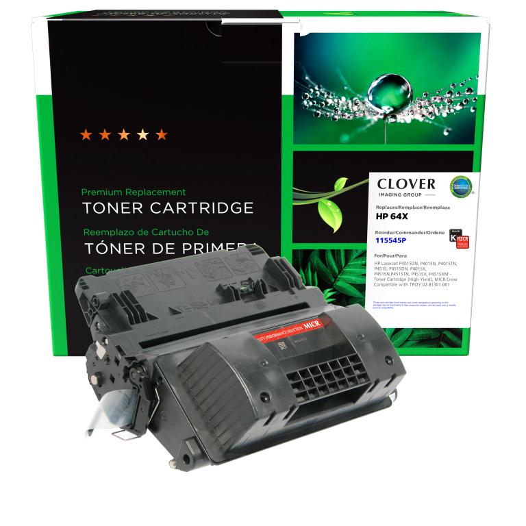 High Yield MICR Toner Cartridge for HP CC364X (HP 64X), TROY 02-81301-001