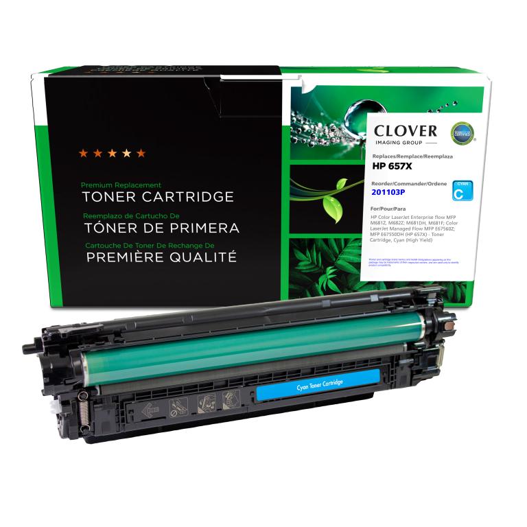 High Yield Cyan Toner Cartridge for HP 657X (CF471X/W9031MC)