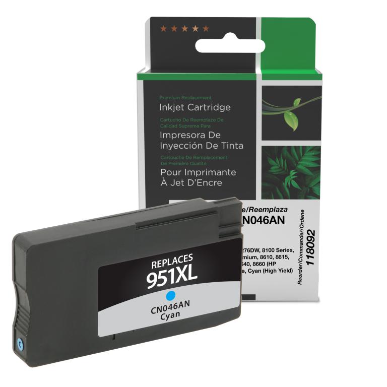 High Yield Cyan Ink Cartridge for HP 951XL (CN046AN)