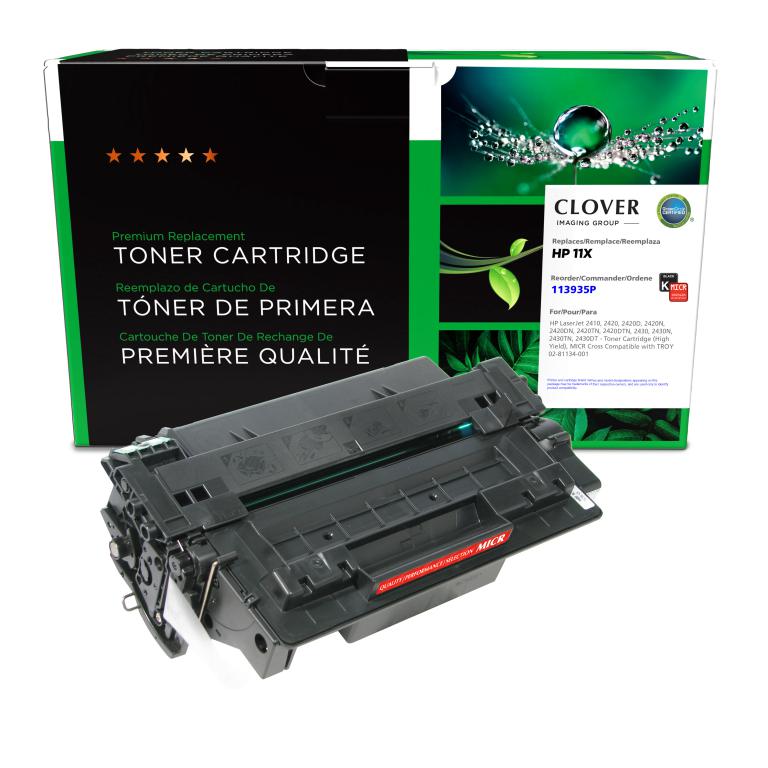 High Yield MICR Toner Cartridge for HP Q6511X (HP 11X), TROY 02-81134-001