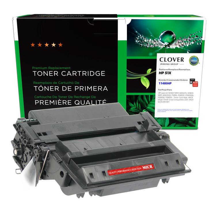 High Yield MICR Toner Cartridge for HP Q7551X (HP 51X), TROY 02-81200-001