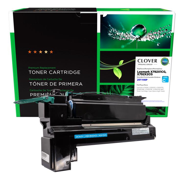 Extra High Yield Cyan Toner Cartridge for Lexmark X792