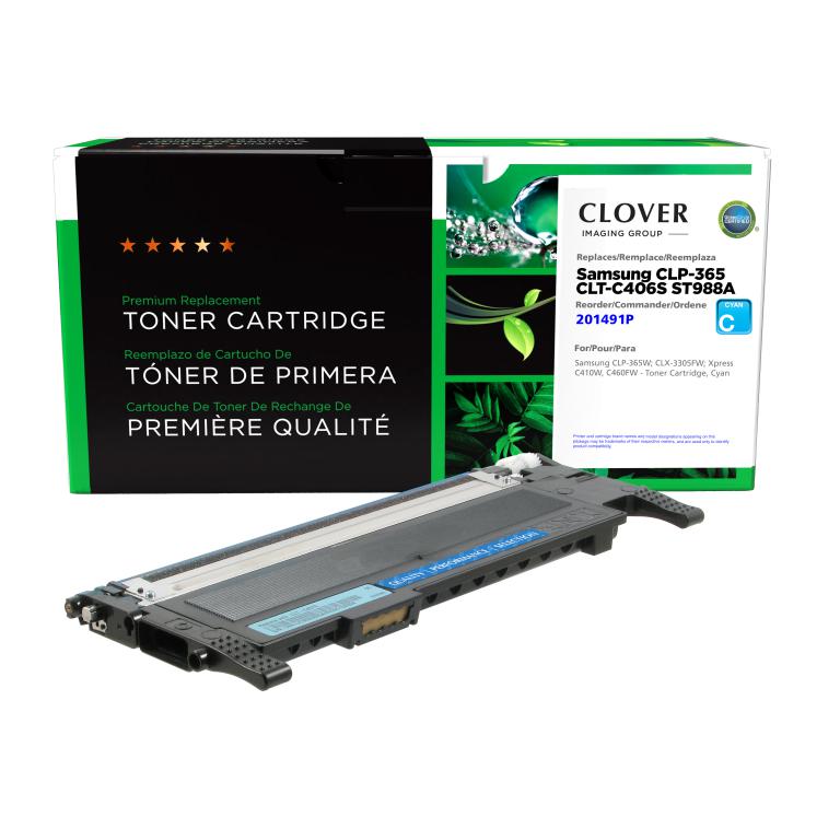 Cyan Toner Cartridge for Samsung CLT-C406S