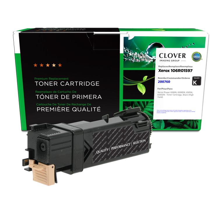 High Yield Black Toner Cartridge for Xerox 106R01597