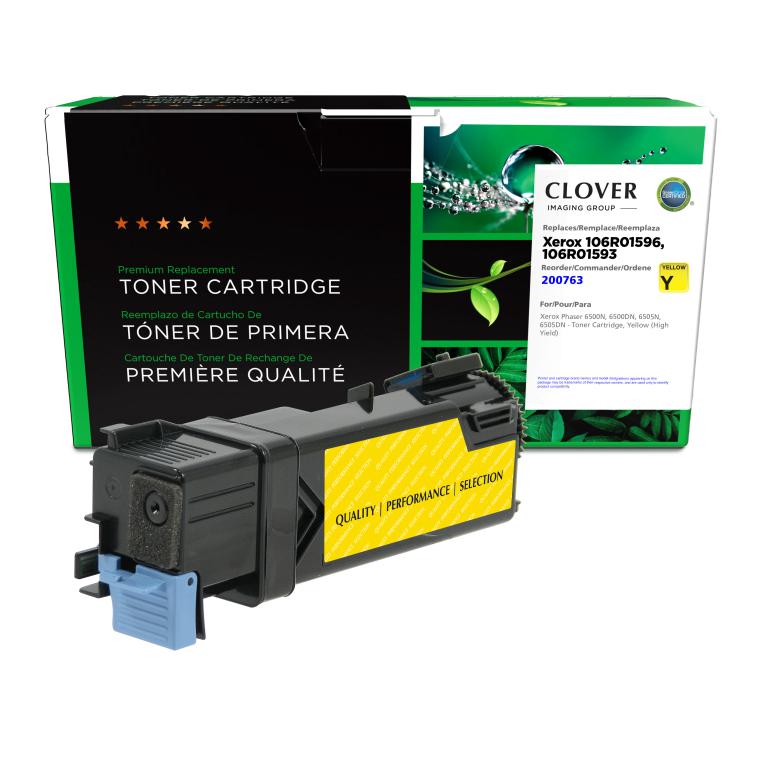 High Yield Yellow Toner Cartridge for Xerox 106R01596/106R01593