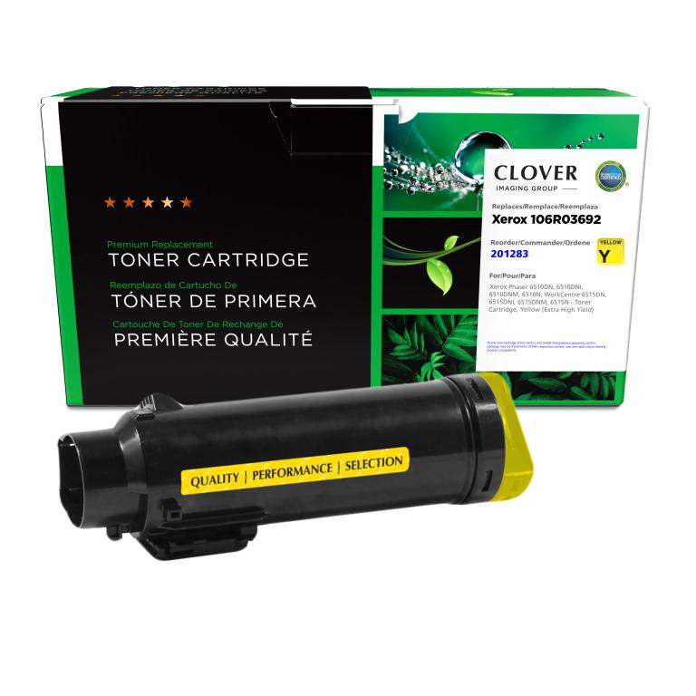 Extra High Yield Yellow Toner Cartridge for Xerox 106R03692