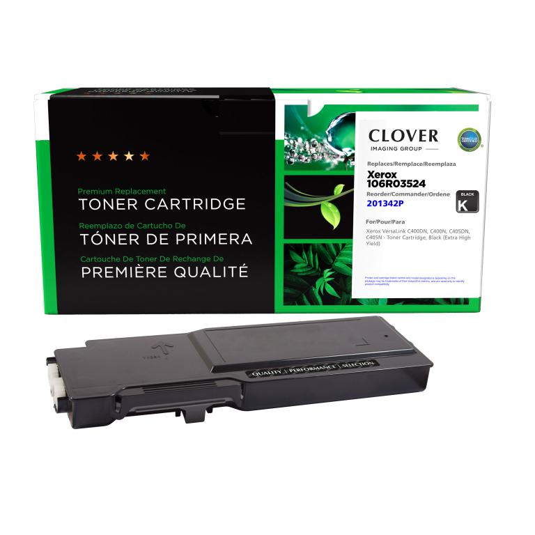 Extra High Yield Black Toner Cartridge for Xerox 106R03524