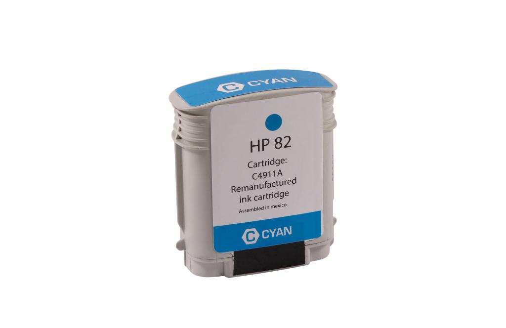 High Yield Cyan Wide Format Ink Cartridge for HP 82 (C4911A)