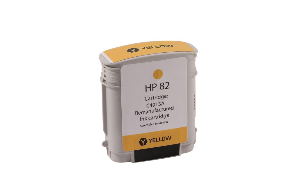 High Yield Yellow Wide Format Ink Cartridge for HP 82 (C4913A)