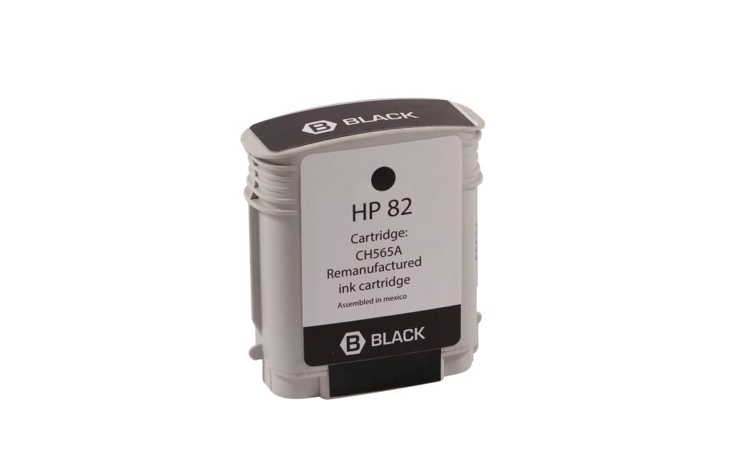 High Yield Black Wide Format Ink Cartridge for HP 82 (CH565A)