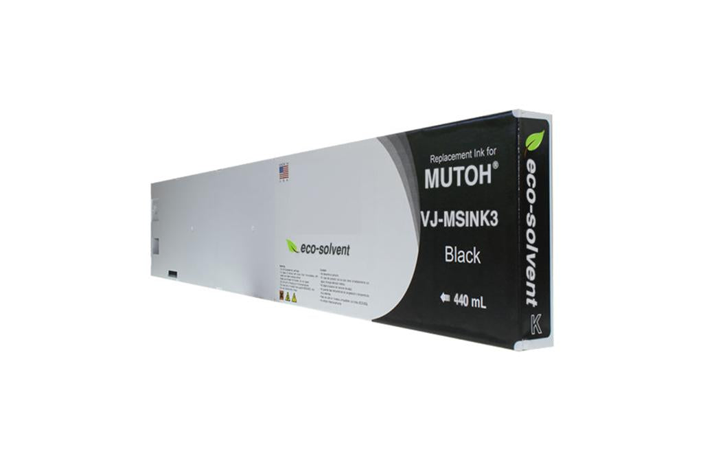 Black Wide Format Inkjet Cartridge for Mutoh VJ-MSINK3-BK440