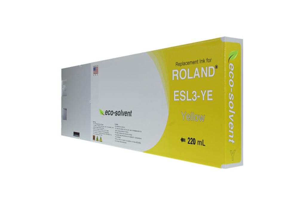 Yellow Wide Format Inkjet Cartridge for Roland ESL3-YE