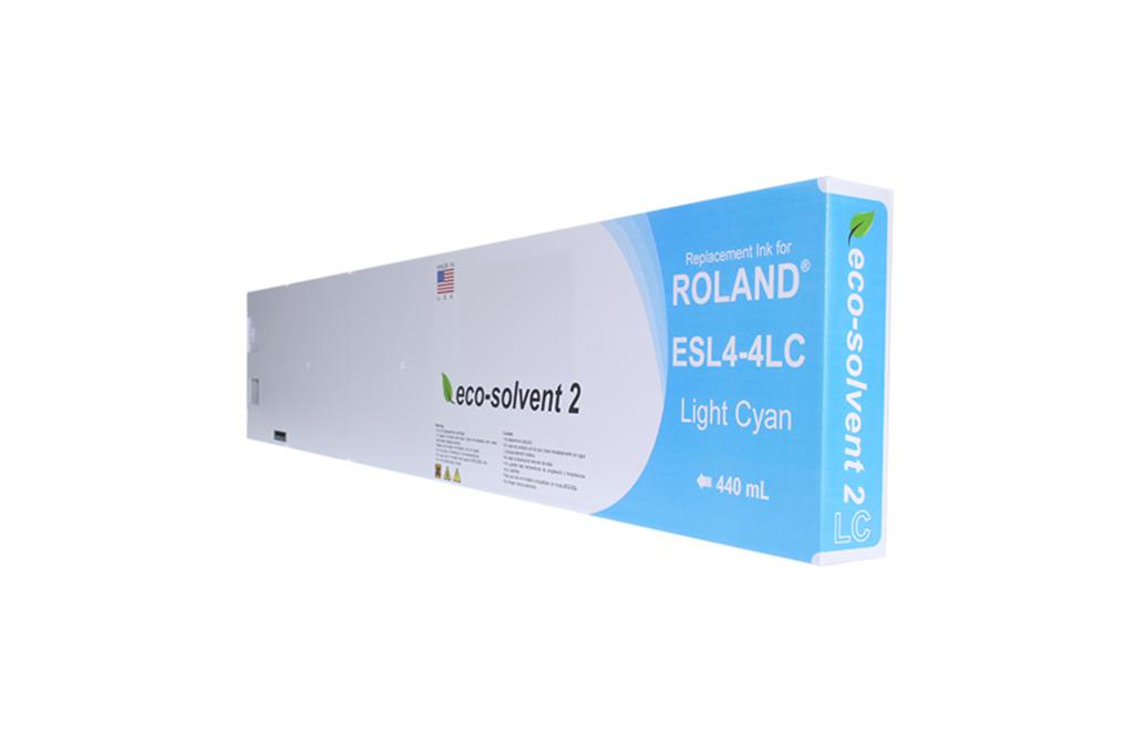 Light Cyan Wide Format Inkjet Cartridge for Roland ESL4-4LC