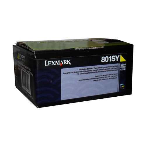 Lexmark CX310,410,510 Yellow Return Program 2K Toner Cartridge Lexmark