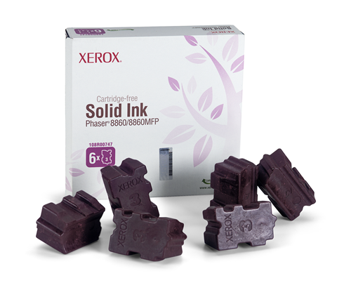 108R00747 Genuine Xerox Solid Ink Magenta, Phaser 8860/8860MFP (6 Sticks) Xerox