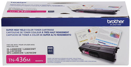 Brother TN436M Magenta Toner Cartridge, Super High Yield Brother