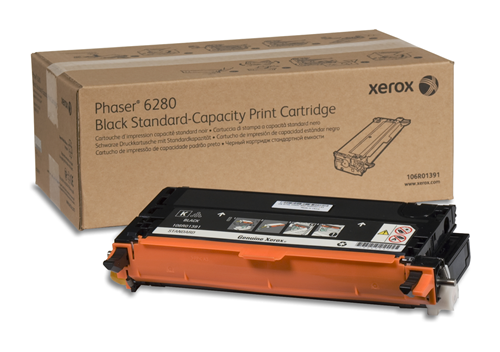 106R01391 Black Standard Capacity Print Cartridge, Phaser 6280 Xerox