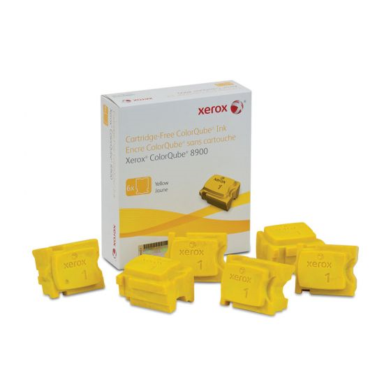 108R01016 Xerox Colorqube Ink Yellow, Colorqube 8900 (6 Sticks), North America Xerox