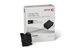 108R00953 Xerox Colorqube Ink Black, Colorqube 8870 (6 Sticks), North America For 8880 Colorqube Xerox