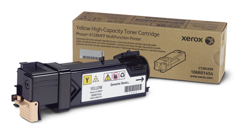 106R01454 Yellow Toner Cartridge, Phaser 6128MFP Xerox